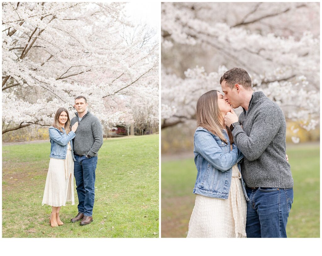 NJ Engagement photos, cherry blossom engagement photos, cherry blossom mini sessions, nj wedding photographer, new jersey wedding photographer, nj engagement locations, 