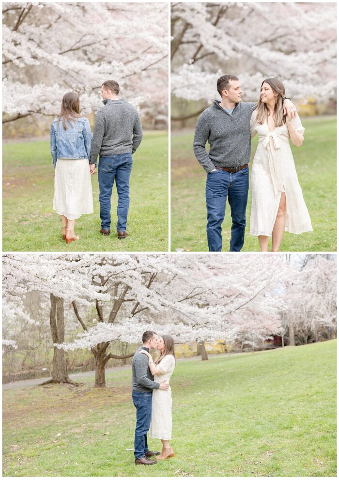 NJ Engagement photos, cherry blossom engagement photos, cherry blossom mini sessions, nj wedding photographer, new jersey wedding photographer, nj engagement locations, 