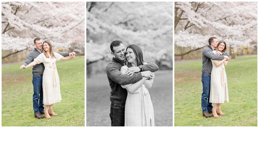 NJ Engagement photos, cherry blossom engagement photos, cherry blossom mini sessions, nj wedding photographer, new jersey wedding photographer, nj engagement locations, 