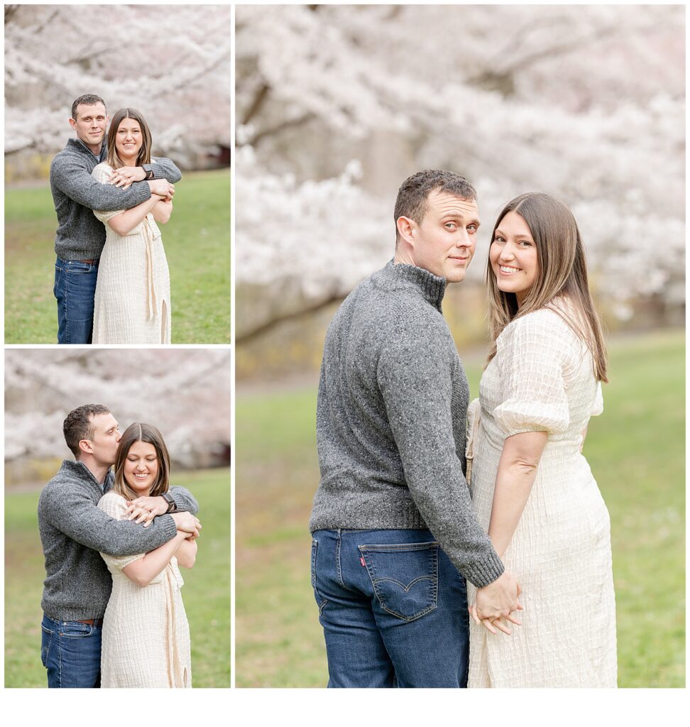 NJ Engagement photos, cherry blossom engagement photos, cherry blossom mini sessions, nj wedding photographer, new jersey wedding photographer, nj engagement locations, 