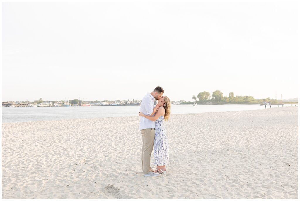 nj beach engagement session