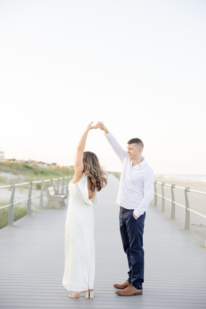 Spring Lake Engagement Session; New Jersey wedding and portrait photographer; Catarina Olivia Photography; light and airy NJ photography