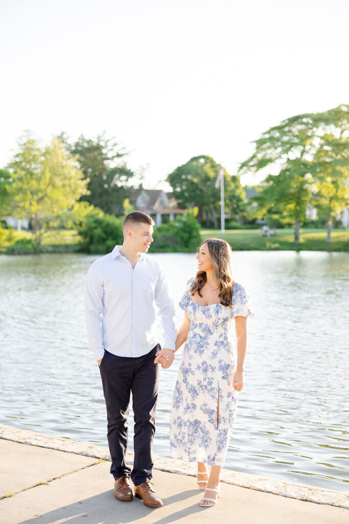 Spring Lake Engagement Session; New Jersey wedding and portrait photographer; Catarina Olivia Photography; light and airy NJ photography