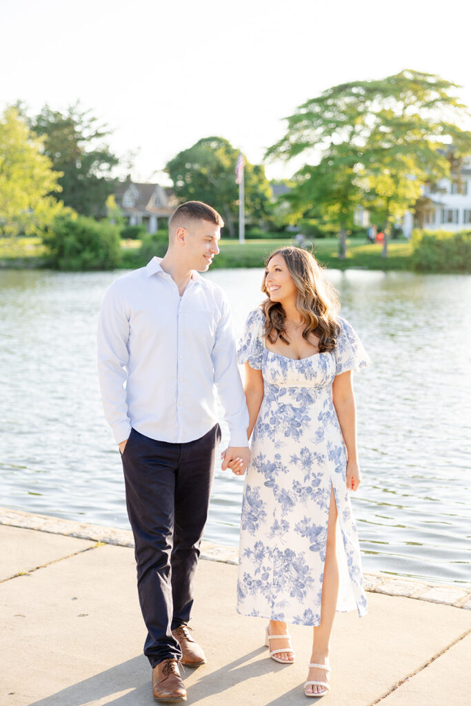 Spring Lake Engagement Session; New Jersey wedding and portrait photographer; Catarina Olivia Photography; light and airy NJ photography