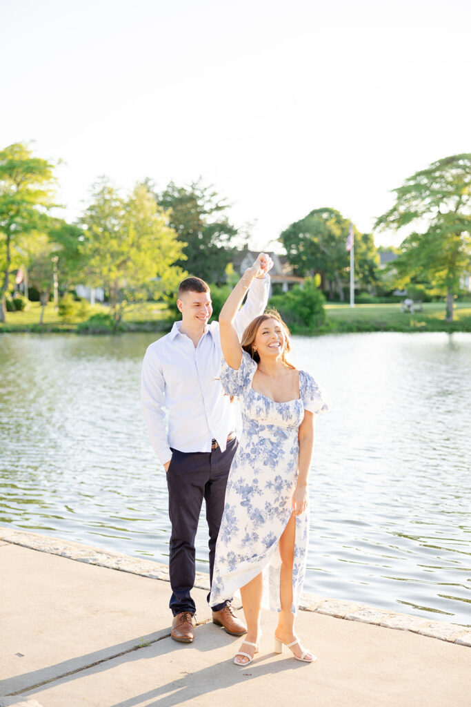 Spring Lake Engagement Session; New Jersey wedding and portrait photographer; Catarina Olivia Photography; light and airy NJ photography