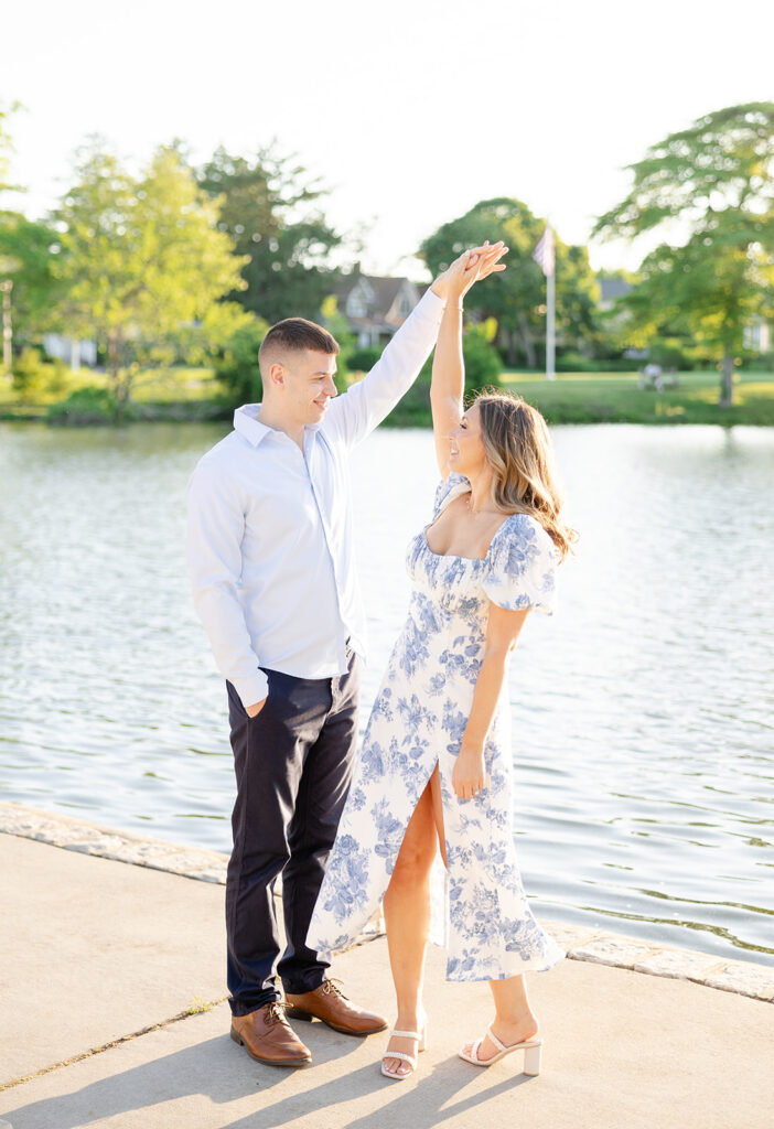 Spring Lake Engagement Session; New Jersey wedding and portrait photographer; Catarina Olivia Photography; light and airy NJ photography