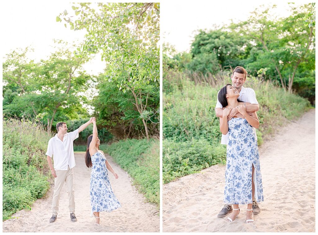 fisherman's cove engagement photos; New Jersey wedding and portrait photographer; Catarina Olivia Photography; light and airy NJ photography