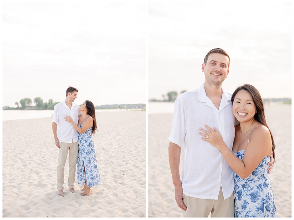 fisherman's cove engagement photos; New Jersey wedding and portrait photographer; Catarina Olivia Photography; light and airy NJ photography