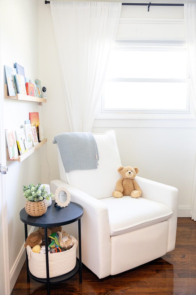 Newborn Nursery Inspiration | NJ Newborn Photographer ; New Jersey photographer, teddy bear nursery, Pottery Barn Kids nursery,